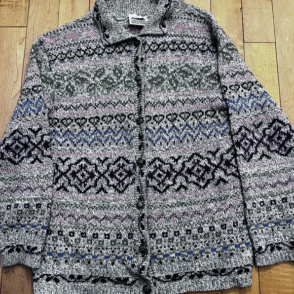 Northern Reflections Sweaters - Vintage Multicolor Fair Isle Cardigan‎
